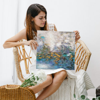 Capeando La Tormenta Resumen Pintura De Arte