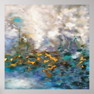 Capeando La Tormenta Resumen Pintura De Arte