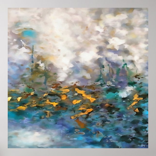 Capeando La Tormenta Resumen Pintura De Arte (Frente)