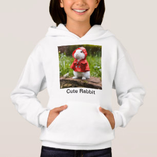 "Capercha roja de conejo pullover Hoodie"