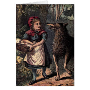 Caperucita Rojo y lobo