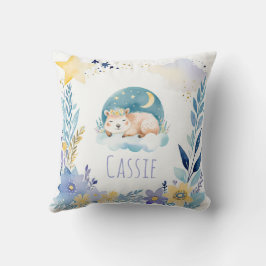 Capibara Boho Dormido Nombre Almohada de Nursery