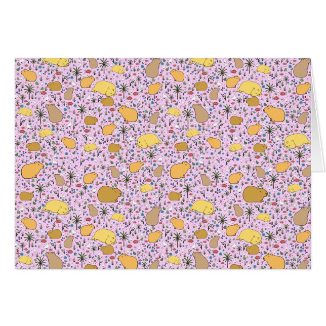 Capibaras en rosa (Anverso (Horizontal))