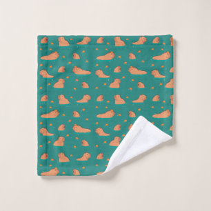capibaras flotantes con naranja
