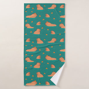 capibaras flotantes con naranja