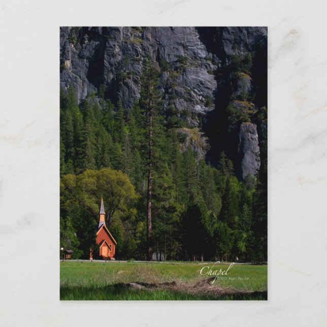Capilla de la postal yosemite (Anverso)