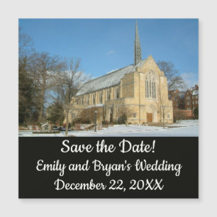 Capilla Harbison en invierno en el Grove City Coll