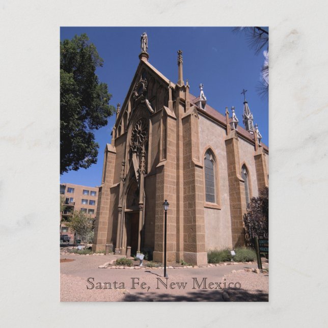 Capilla Loretto, Santa Fe, postal NM (Anverso)