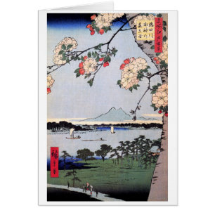 Capilla y Massaki de Suijin en el río de Sumida