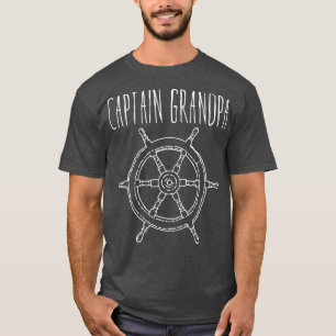 Capitán Abuelo Gracioso Bote camiseta Mens Bote