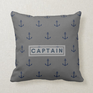 Capitán Ancle por todo la almohada de tiro impresa