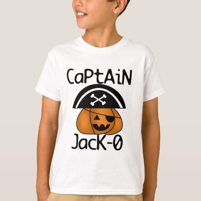 Capitán camisetas y regalos Jack=O Halloween (Anverso)