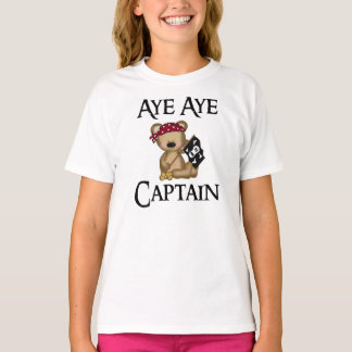 Capitán De Aye Teddy Bear Camiseta De Ringer Pirat