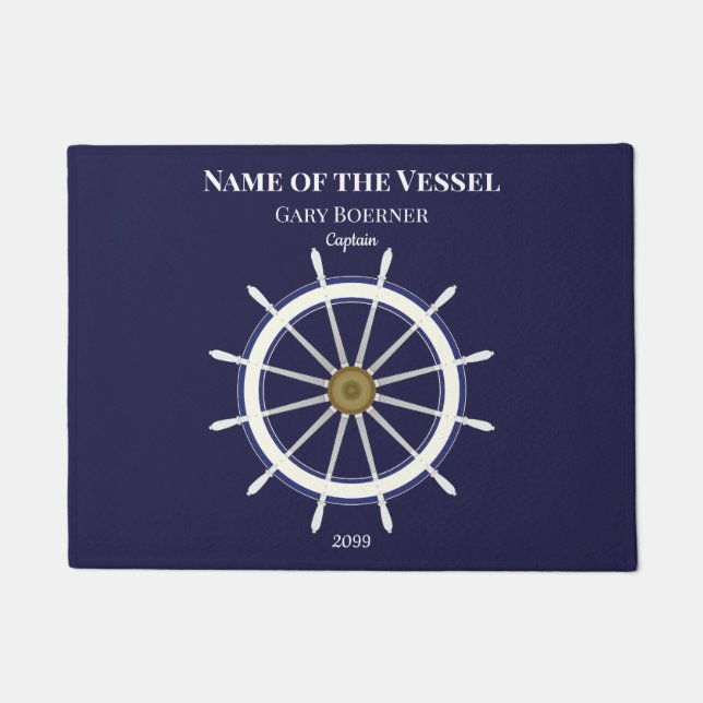 Capitán de la rueda del buque y alfombra de la pue (Anverso)