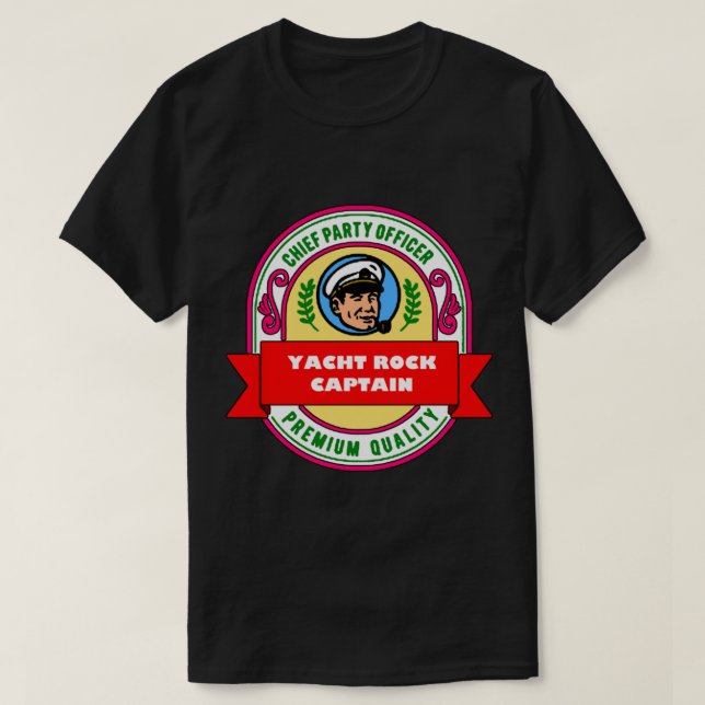 Capitán de rock náutico camiseta clásica (Diseño del anverso)