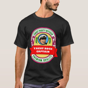 Capitán de rock náutico camiseta clásica