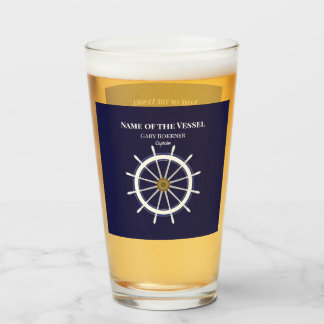 Capitán de Rueda del barco Boat Tumblers Beer Soda