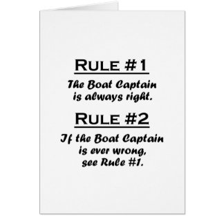 Capitán del barco de la regla