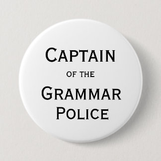 Capitán del botón de la policía de la gramática