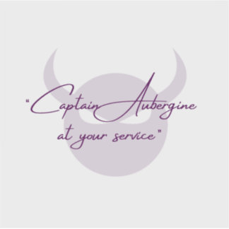 Capitán Eggplant Vinyl Pegatina