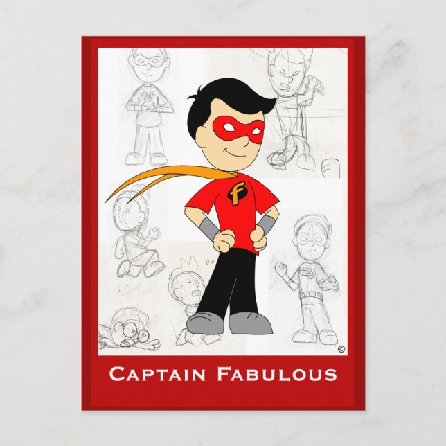 Capitán Fabulous: Tarjeta postal (Anverso)