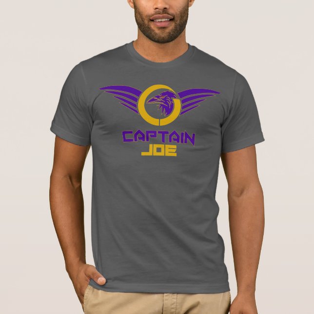 Capitán Joe Jersey Tshirt - Negro (Anverso)