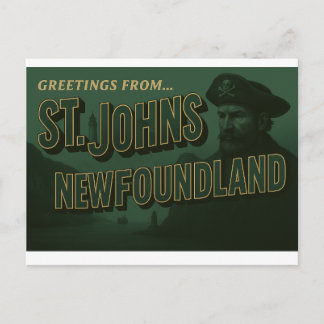 Capitán Kelly - Tarjeta postal de St. John's, Terr