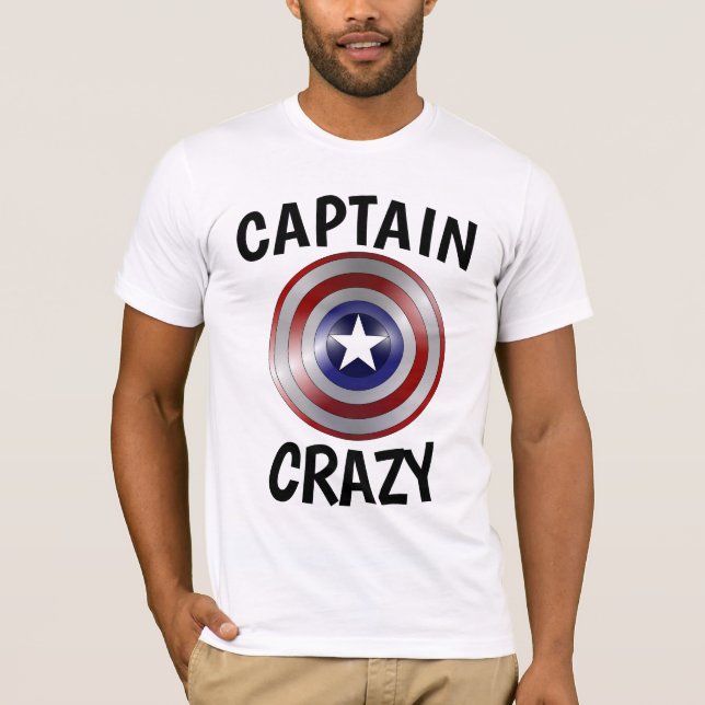 CAPITÁN LOCO, Camisetas divertidas para hombres (Anverso)
