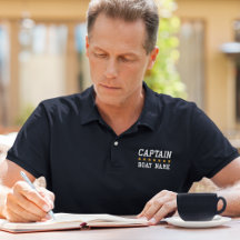 Capitán Náutico Su Nombre De Barco Azul