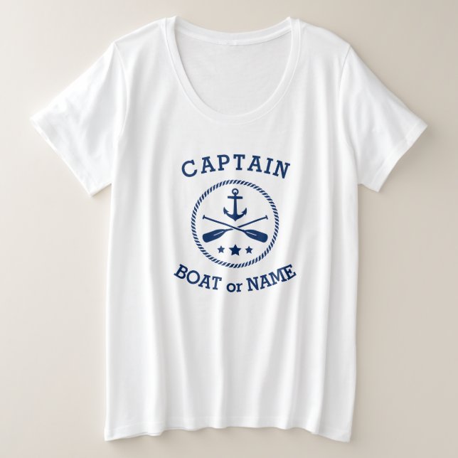 Capitán o nombre de barco Estrellas de remos náuti (Anverso del diseño)