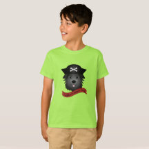 Capitán Perro Negro - Camiseta Básica Para Niños