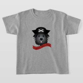 Capitán Perro Negro - Camiseta Básica Para Niños