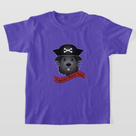Capitán Perro Negro - Camiseta Básica Para Niños
