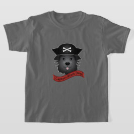 Capitán Perro Negro - Camiseta Básica Para Niños