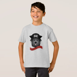 Capitán Perro Negro - Camiseta Básica Para Niños
