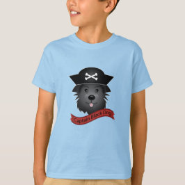 Capitán Perro Negro - Camiseta Básica Para Niños