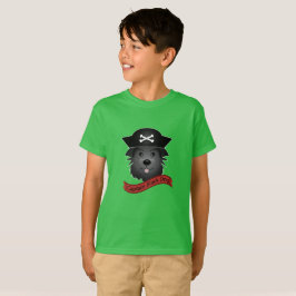Capitán Perro Negro - Camiseta Básica Para Niños
