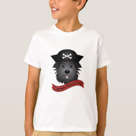 Capitán Perro Negro - Camiseta Básica Para Niños