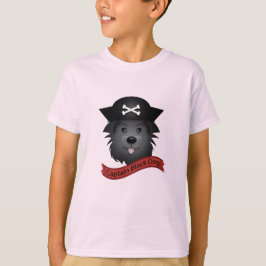 Capitán Perro Negro - Camiseta Básica Para Niños