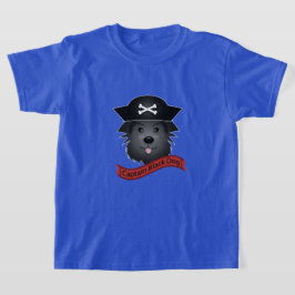 Capitán Perro Negro - Camiseta Básica Para Niños