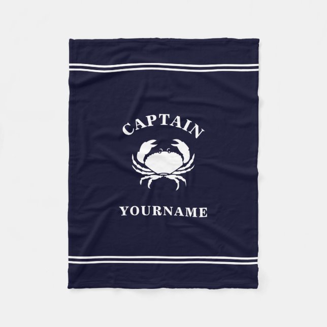 Capitán personalizado: manta de gafas de cangrejo  (Anverso)