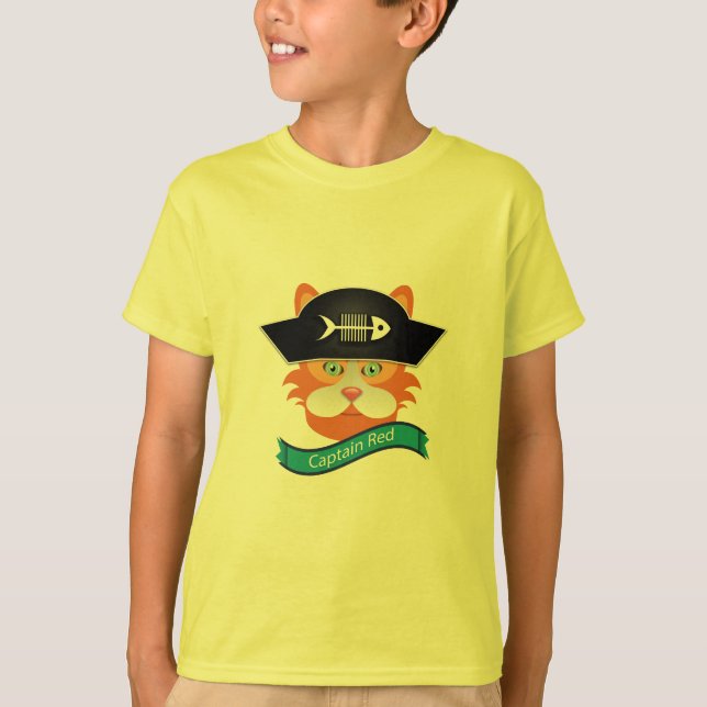 Capitán Rojo - Camiseta básica para niños (Anverso)