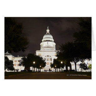 Capitolio Estatal de Austin, Texas de noche