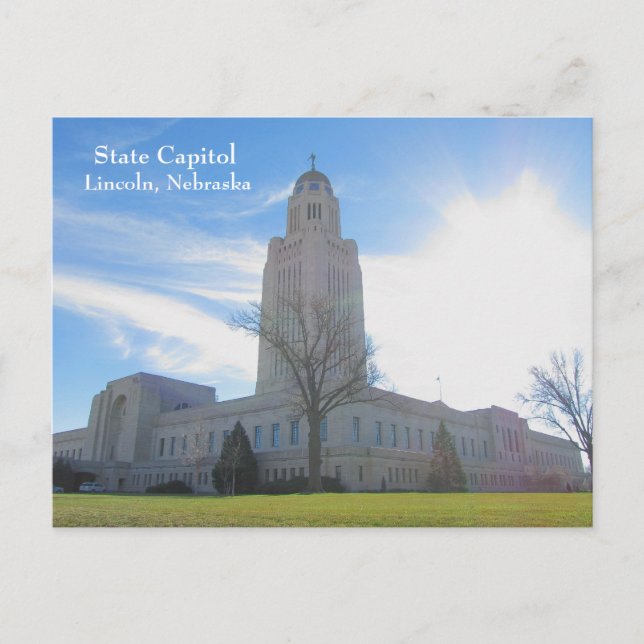 Capitolio estatal - Lincoln, postal NE #55n 055 (Anverso)