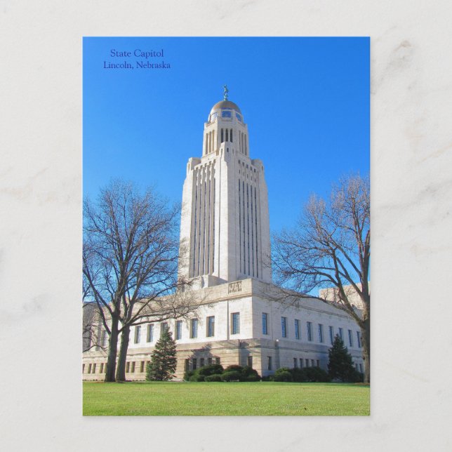 Capitolio estatal Lincoln, postal NE mejor2 (Anverso)