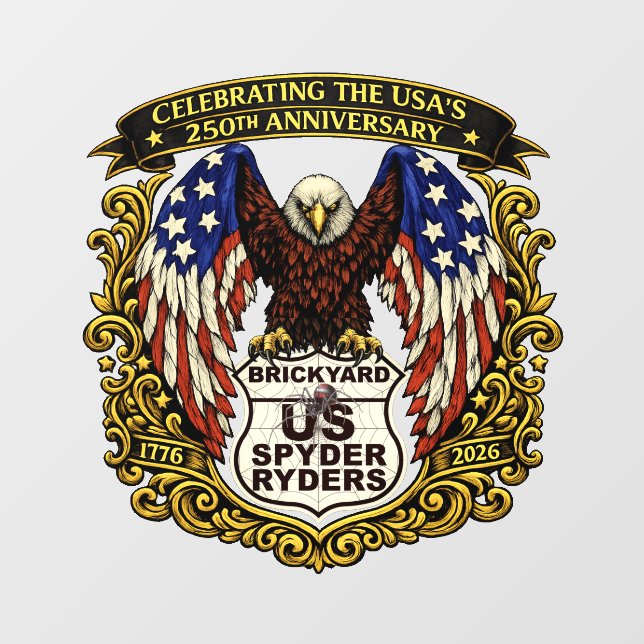 Capítulo Brickyard - Calcomanía USA250 (Hoja)