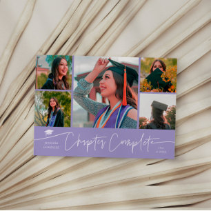 Capítulo Completo Tarjeta de Fotos Grad Lilac Mult