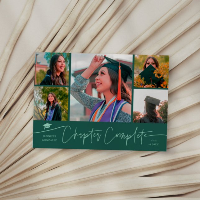 Capítulo Completo Tarjeta de Graduación Multi Foto (Subido por el creador)