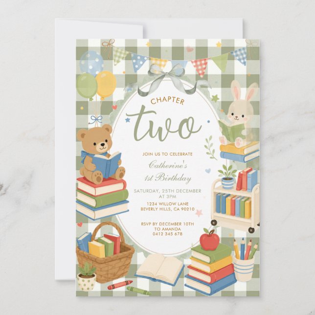 Capítulo Dos Tema de Libro Invitación de Segundo C (Anverso)