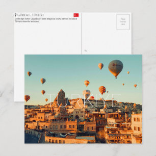 Cappadocia, tarjeta postal de viaje de Türkiye